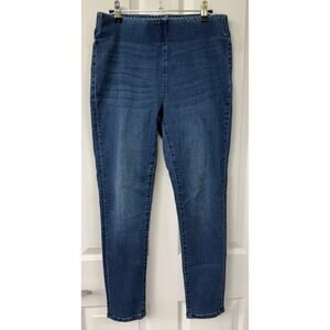 Soft Surroundings small pull on denim jeans elastic waist